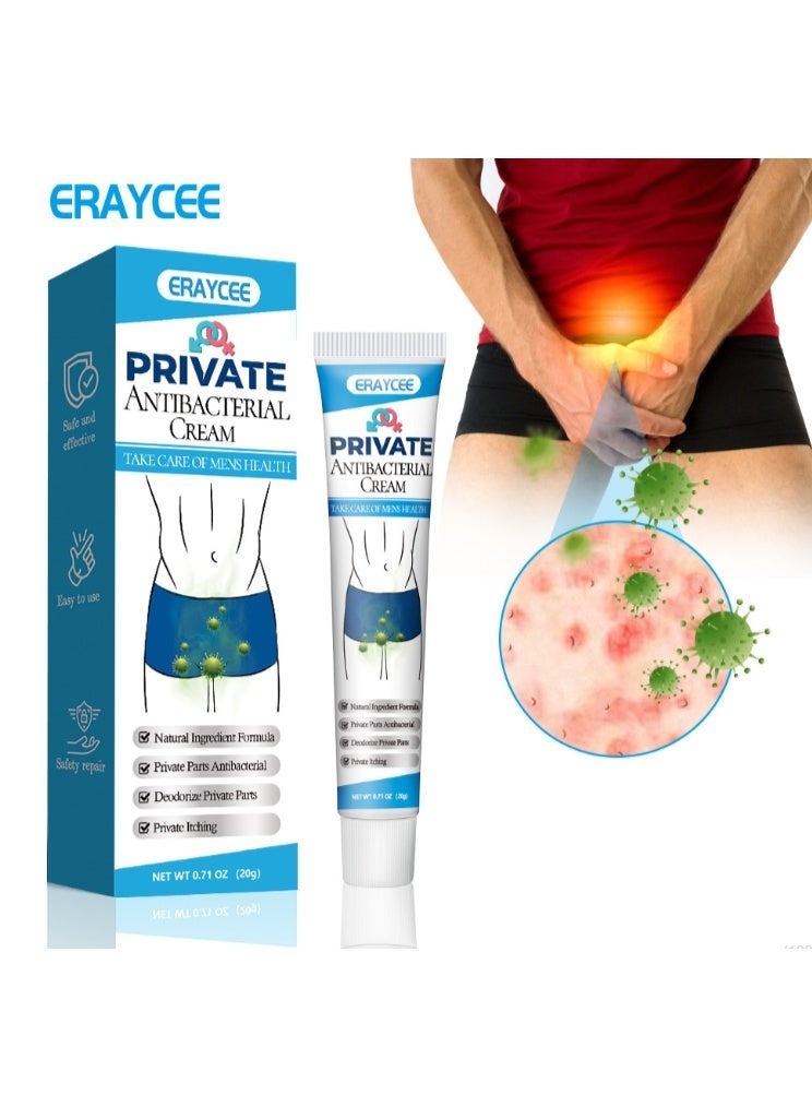 إيرايسي كريم لعلاج الحكة، 20 غرام، مرهم للعناية بالرجال، كريم مضاد للبكتيريا للمناطق الحساسة، كريمات لعلاج حكة المناطق الحساسة للرجال، مضاد لحكة الجلد - Image 1